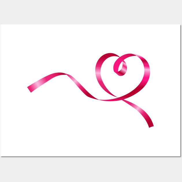 Breast Cancer Ribbon Wall Art by macshoptee